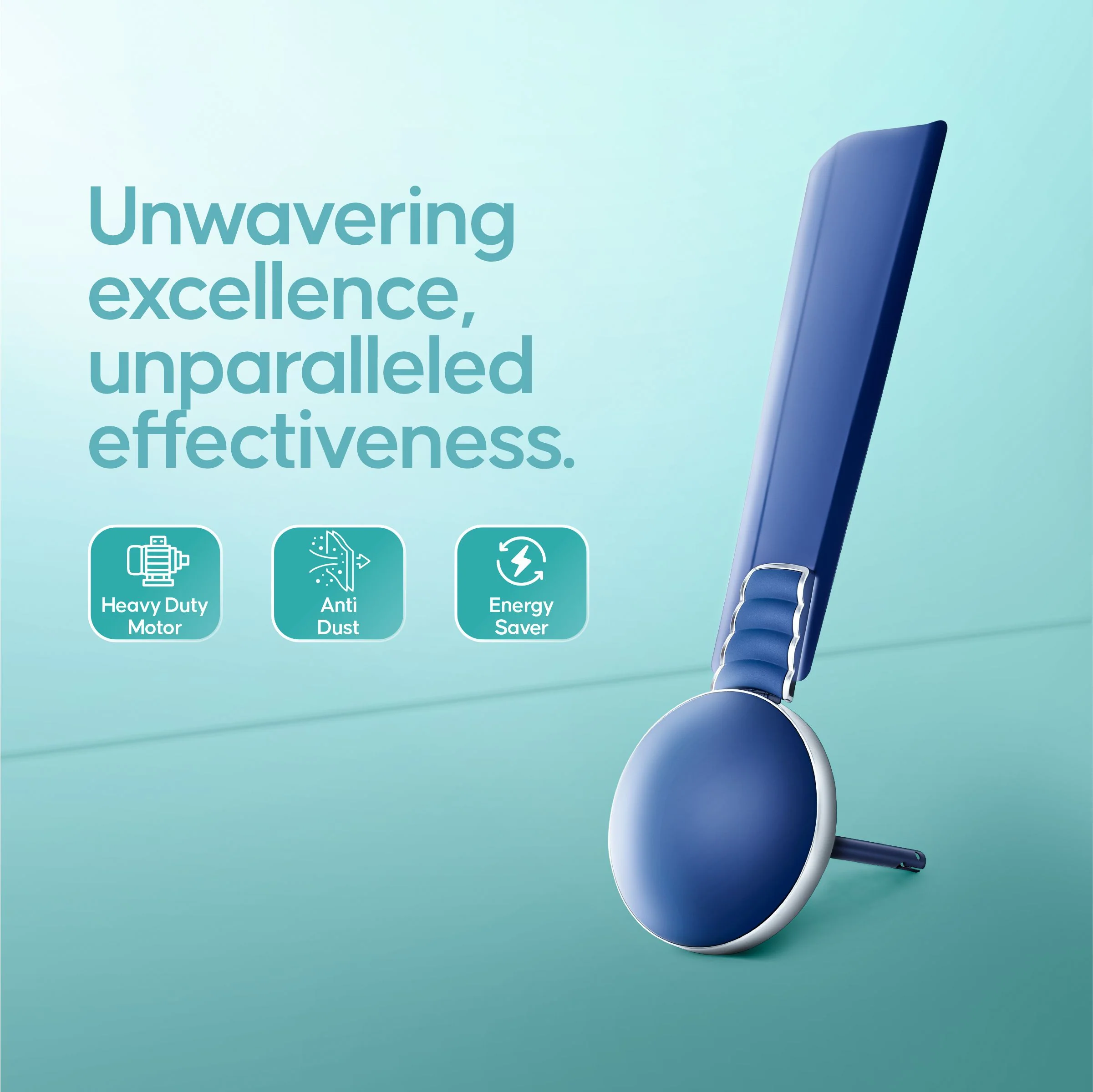 Longway Wave P2 1200 mm/48 inch 400 RPM Ultra High Speed 3 Blade Star Rated Anti-Dust Decorative Ceiling Fan (Silver Blue, Pack of 2) - Image 4