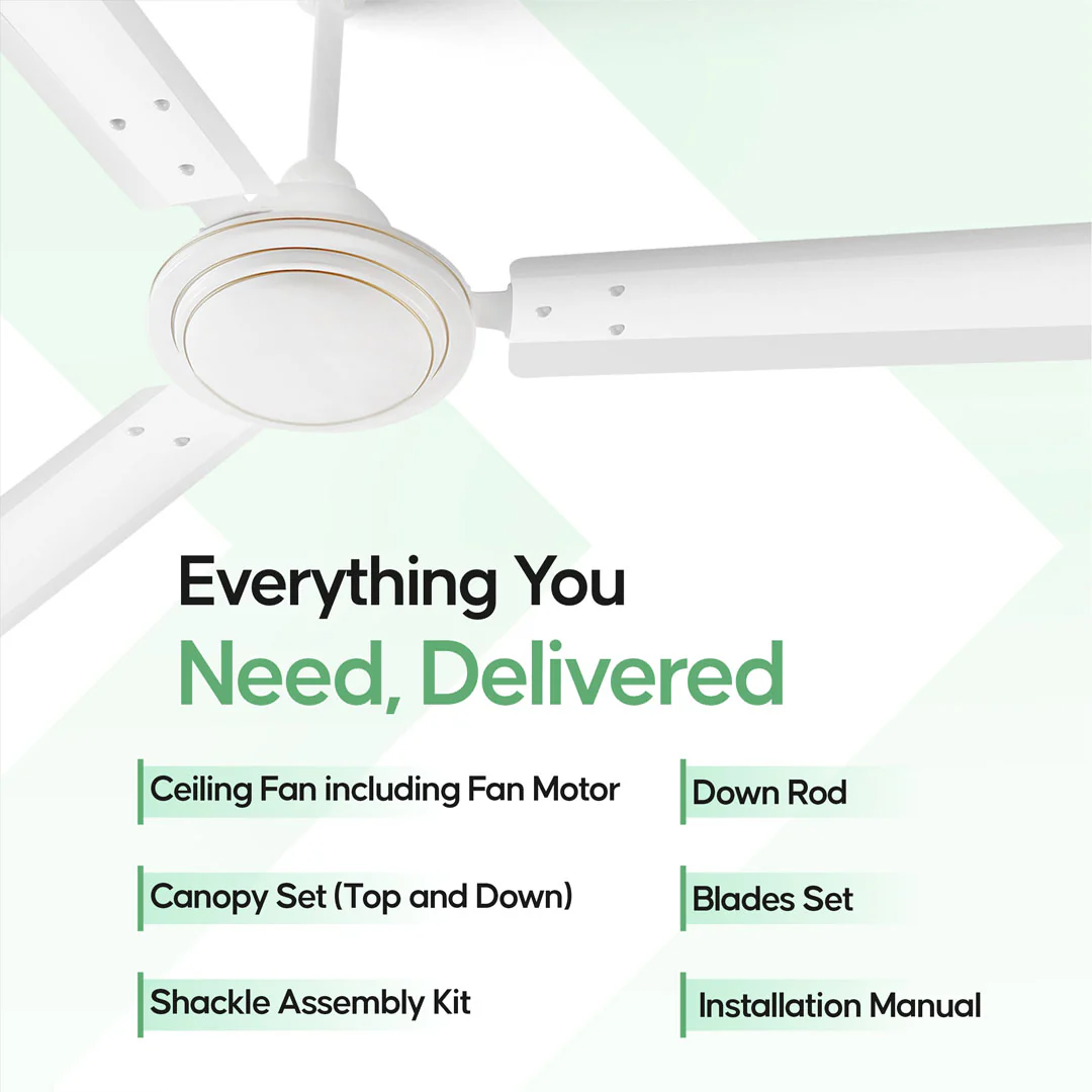 Longway Nexa P1 1200 mm/48 inch Ultra High Speed 3 Blade Anti-Dust Decorative Star Rated Ceiling Fan (Pack of 1) - Image 15