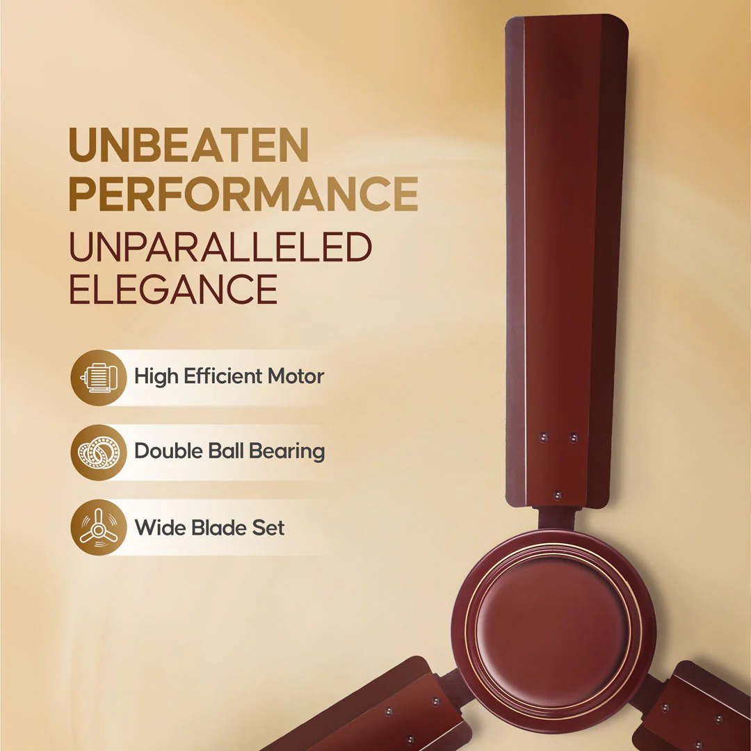 Longway Nexa P1 1200 mm/48 inch Ultra High Speed 3 Blade Anti-Dust Decorative Star Rated Ceiling Fan (Pack of 1) - Image 3