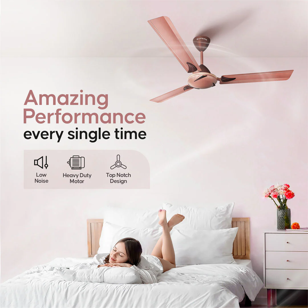 Longway Creta P2 1200 mm/48 inch Remote Controlled 3 Blade Anti-Dust Decorative Star Rated Ceiling Fan (Pack of 2) - Image 15