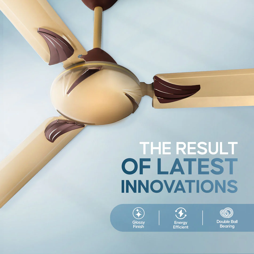 Longway Creta P2 1200 mm/48 inch Remote Controlled 3 Blade Anti-Dust Decorative Star Rated Ceiling Fan (Pack of 2) - Image 3