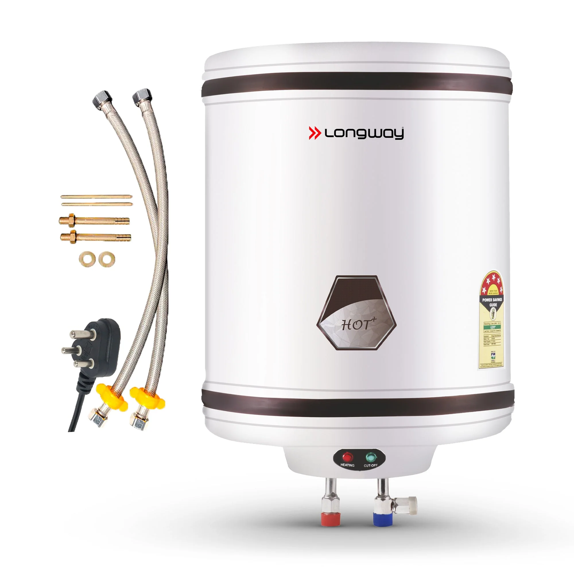 Longway Hotplus 35 Ltr 5 Star Rated Automatic Storage Water for Home, Water Geyser, Water Heater, Electric Geyser with Multiple Safety System & Anti-Rust Coating | 5-Years Warranty on Tank | (Ivory, 35 Ltr) - Image 9