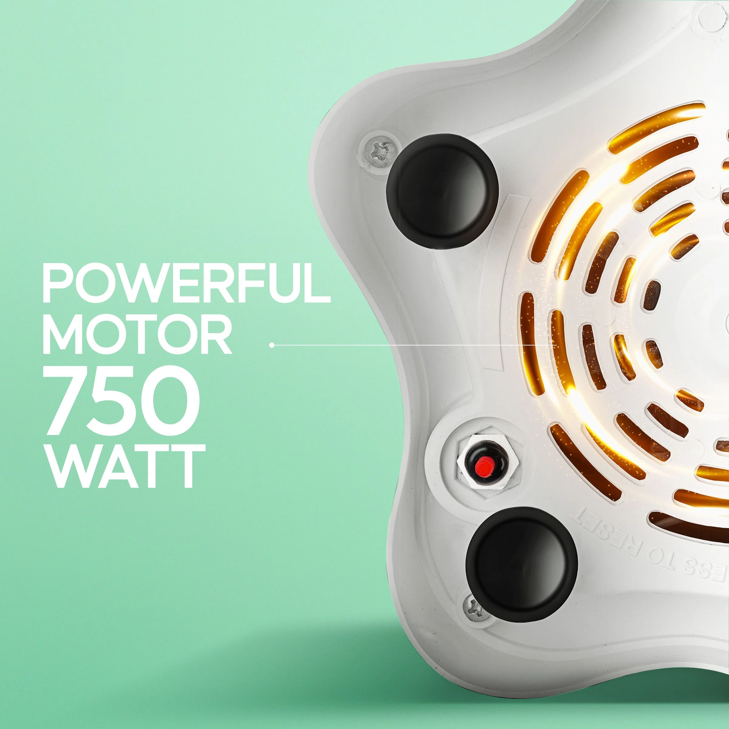 Longway Super Dlx Juicer Mixer Grinder | Up to 750 Watt Powerful Motor | 4 Jars for Grinding, Mixing, Juicing | 2 Year Warranty | Blue & White - Image 4