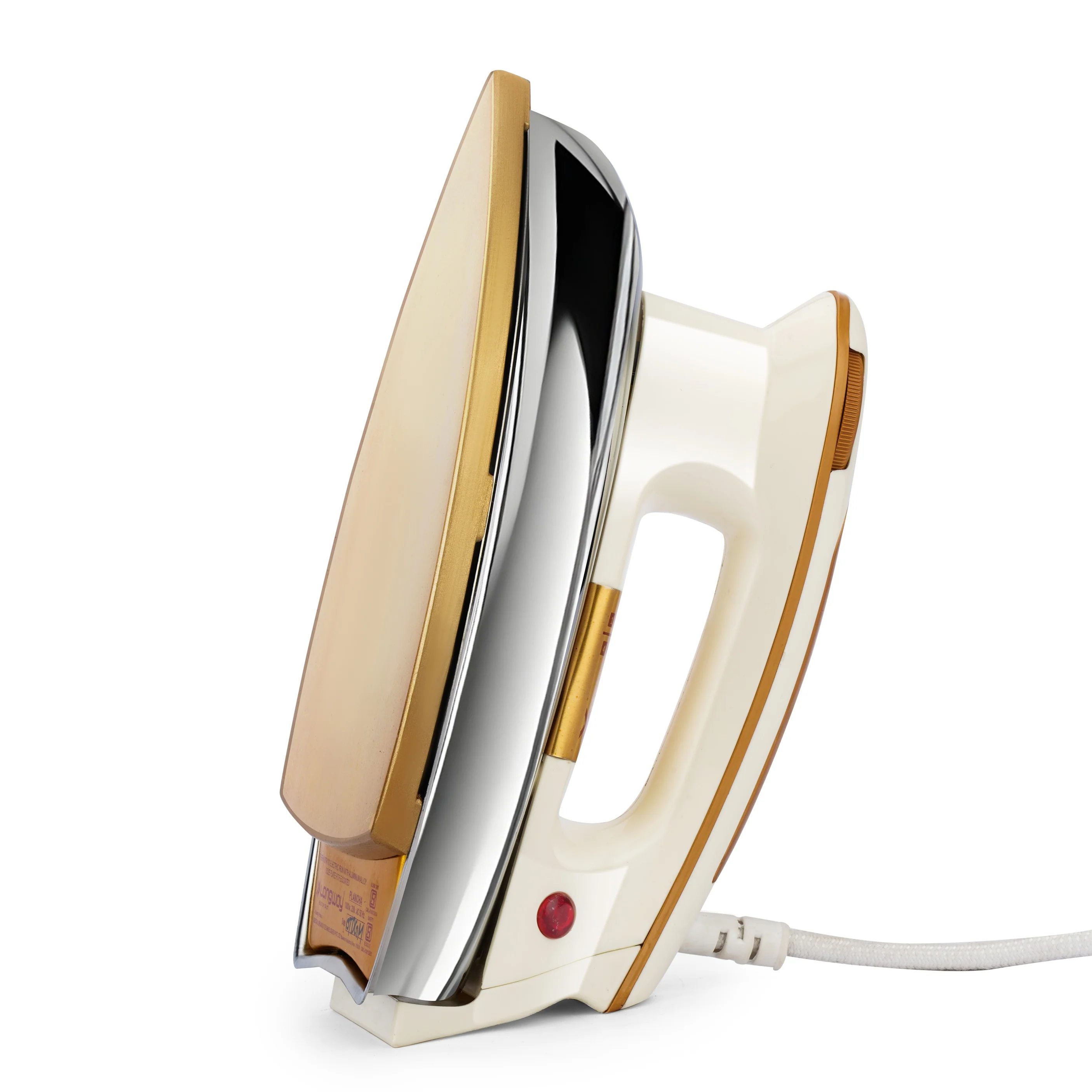Longway Diva Heavy Weight Non-Stick Teflon Coated Dry Iron, Electric Iron for Clothes | 2 Years Warranty (1000 Watt, Ivory) - Image 3