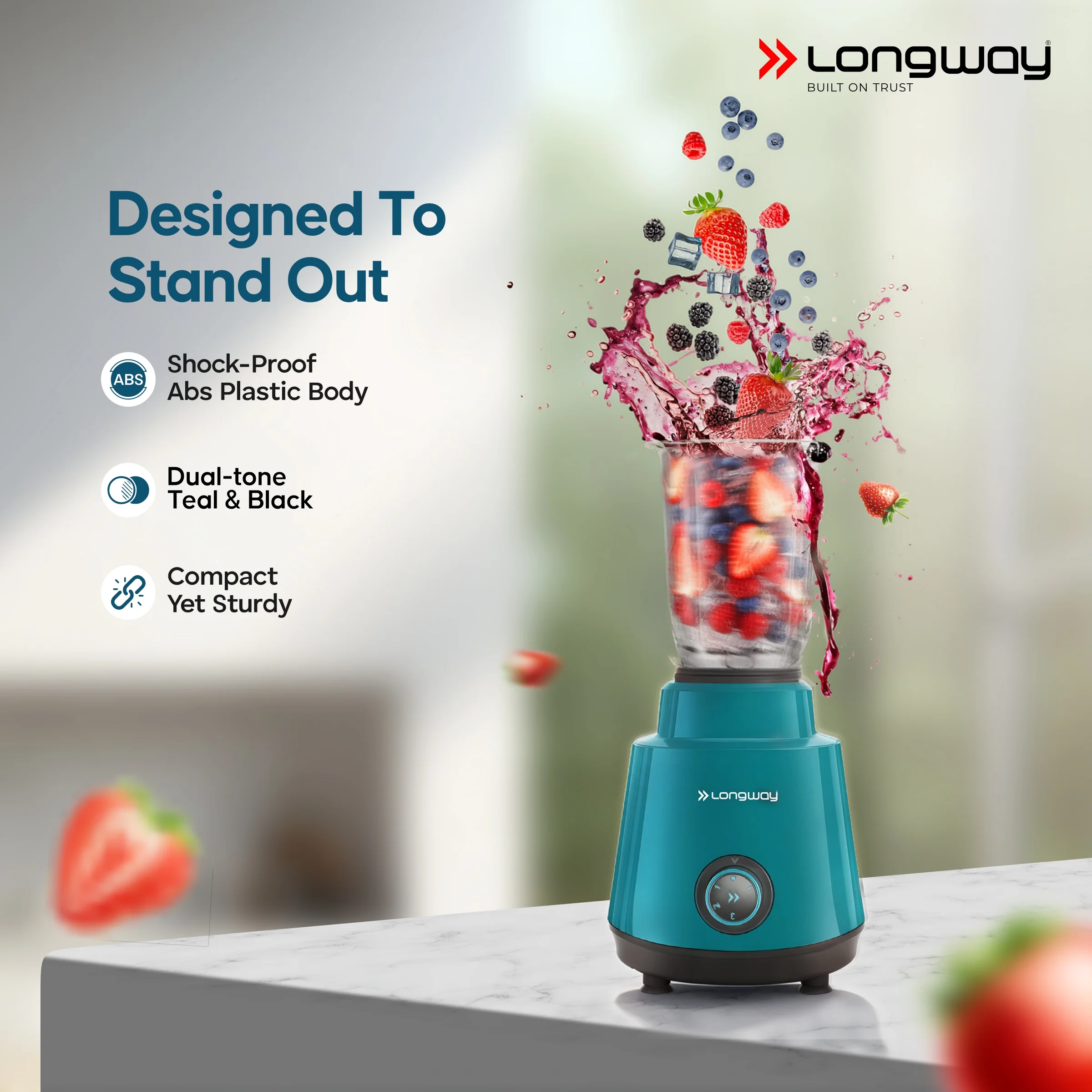 Longway Super Pro Juicer Mixer Grinder | Up to 700 - 750 Watt Powerful Motor | for Grinding, Mixing, Juicing | 2 Year Warranty - Image 14