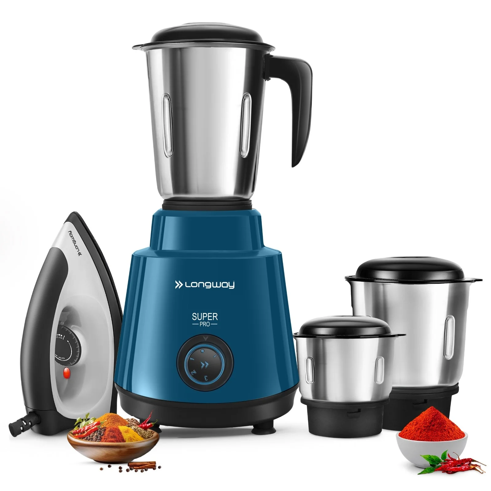 Longway Super Pro Juicer Mixer Grinder | Up to 700 - 750 Watt Powerful Motor | for Grinding, Mixing, Juicing | 2 Year Warranty - Image 28