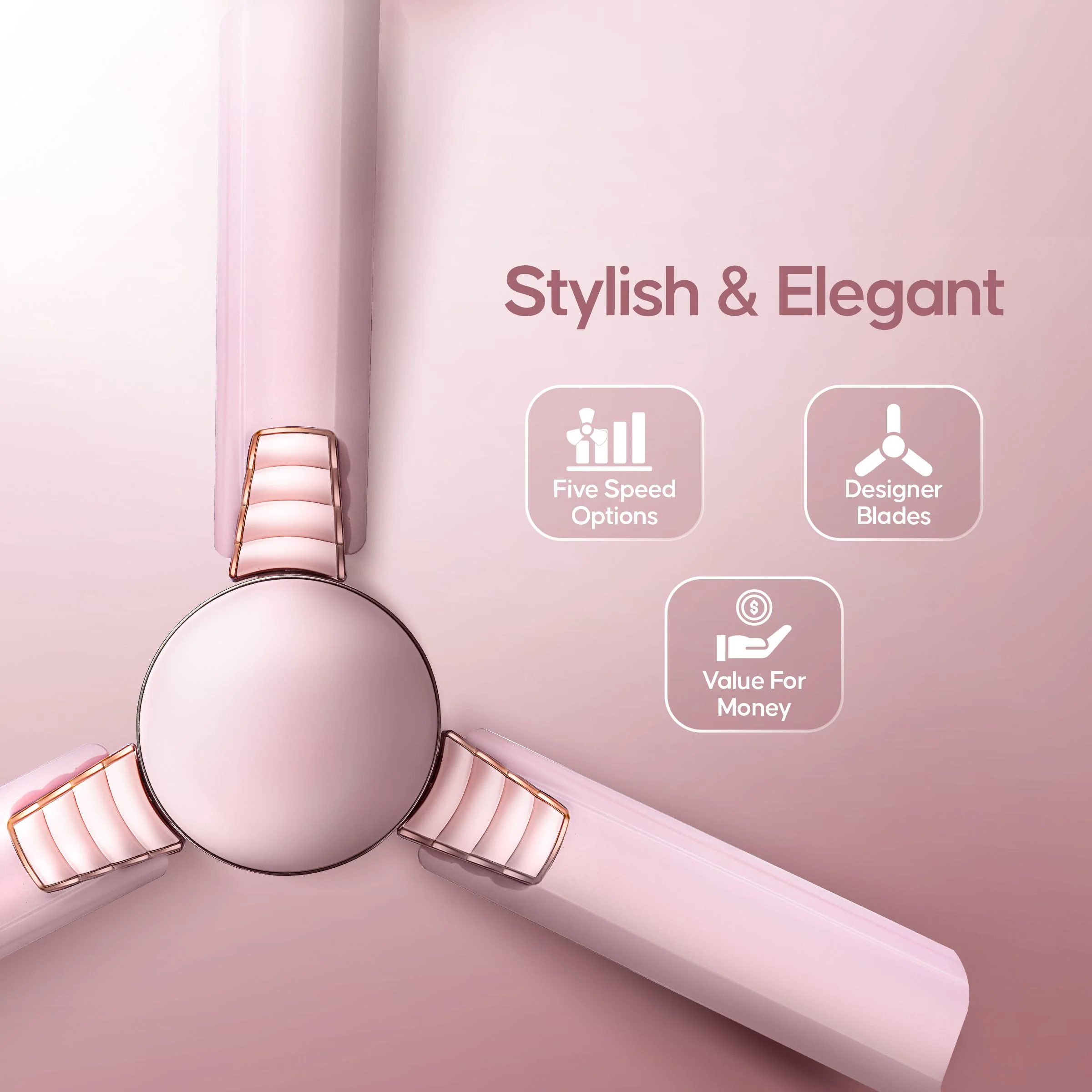 Longway Wave P2 1200 mm/48 inch 400 RPM Ultra High Speed 3 Blade Star Rated Anti-Dust Decorative Ceiling Fan (Pack of 2) - Image 5