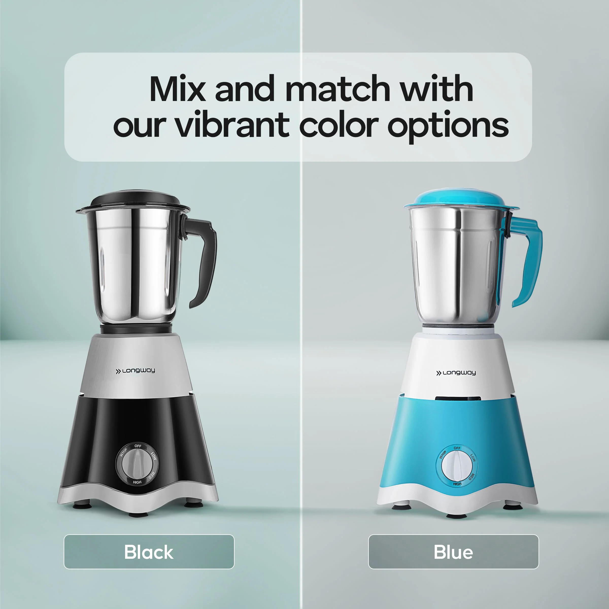 Longway Super Dlx Mixer Grinder | Up to 700 Watt Powerful Motor | 3 Jars for Grinding, Mixing, Juicing | 2 Years Warranty (Black & Gray, 3 Jars) - Image 8