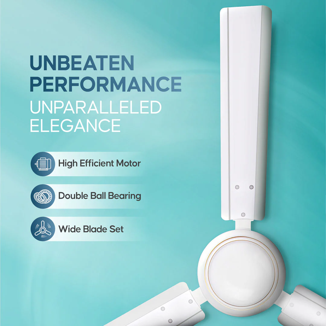 Longway Nexa P2 1200 mm/48 inch Ultra High Speed 3 Blade Anti-Dust Decorative Star Rated Ceiling Fan (Pack of 2) - Image 12