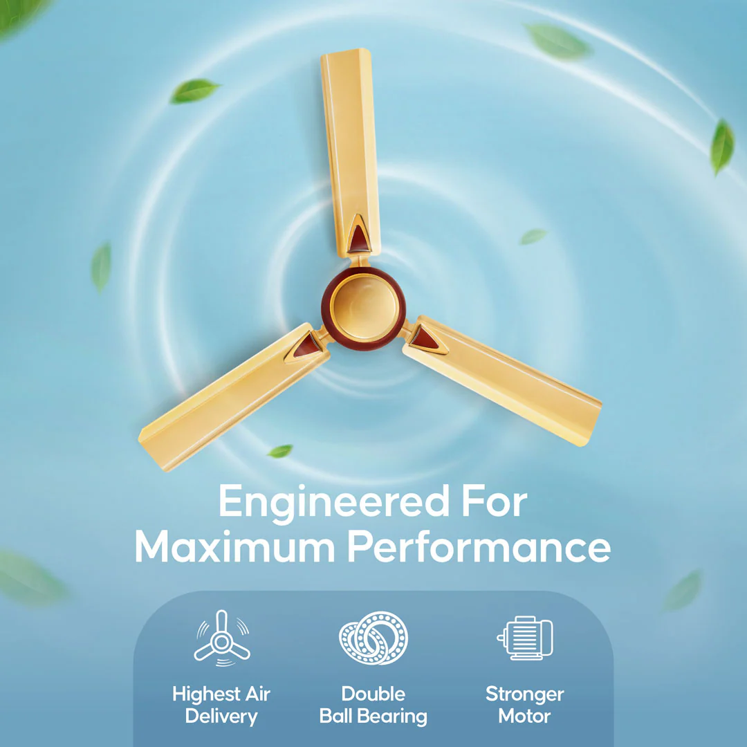 Longway Starlite-1 P1 1200 mm/48 inch Ultra High Speed 3 Blade Anti-Dust Decorative Star Rated Ceiling Fan (Pack of 1) - Image 12