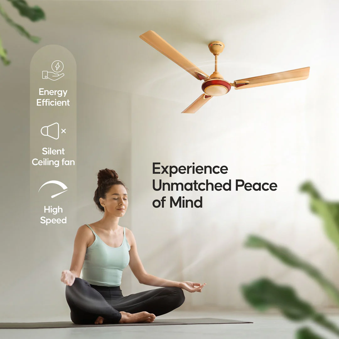 Longway Starlite-1 P1 1200 mm/48 inch Ultra High Speed 3 Blade Anti-Dust Decorative Star Rated Ceiling Fan (Pack of 1) - Image 14