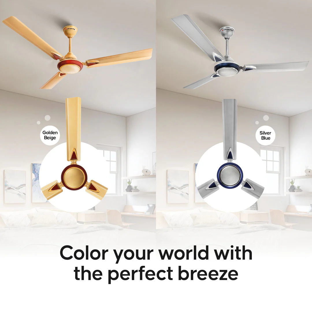 Longway Starlite-1 P1 1200 mm/48 inch Ultra High Speed 3 Blade Anti-Dust Decorative Star Rated Ceiling Fan (Pack of 1) - Image 16